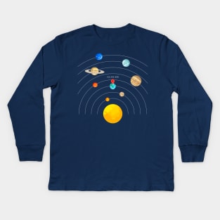 You are here Solar System Kids Long Sleeve T-Shirt